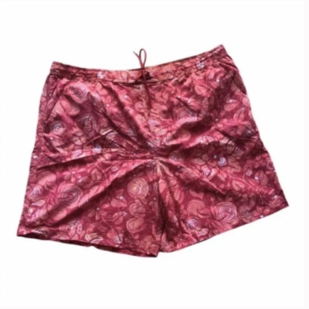 Men’s Caribbean Swimwear Red Swimsuit Board Shorts